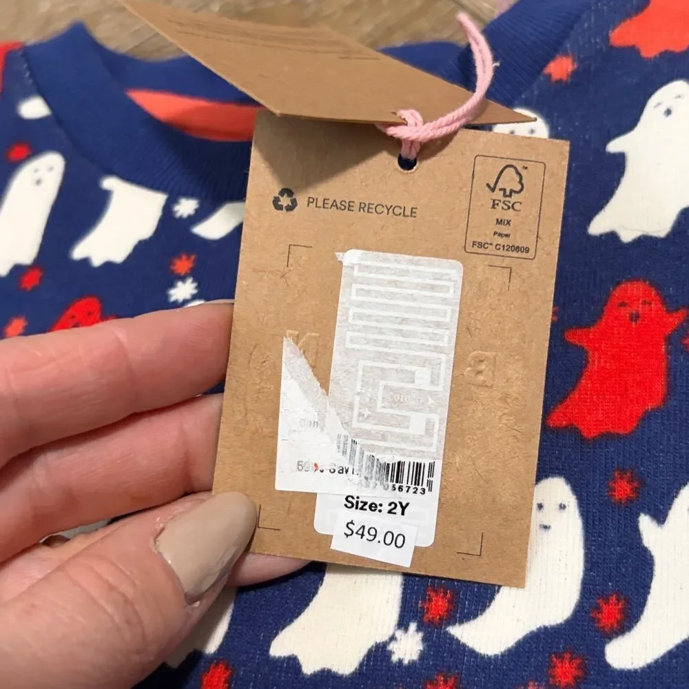 NWT Mini Boden Snug Glow-in-the-dark Pajamas